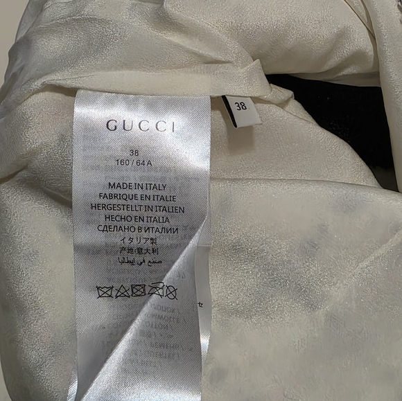 Gucci 2019 Tweed White Mini Skirt With Horsebit Decoration Size IT 38 - Picture 11 of 11